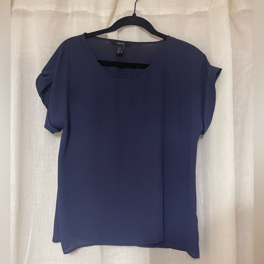Women's Navy Blue Top